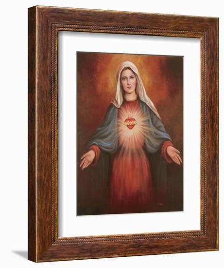 Mary's Immaculate Heart-Unknown Chiu-Framed Art Print