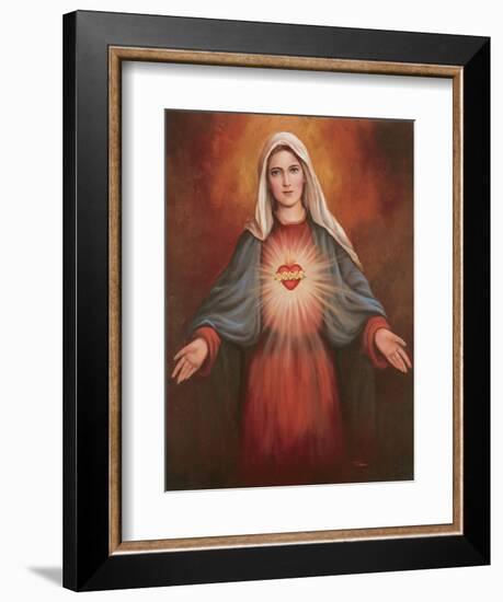 Mary's Immaculate Heart-Unknown Chiu-Framed Art Print