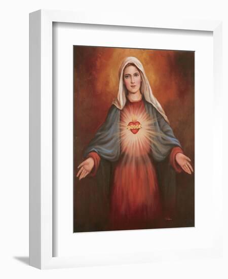 Mary's Immaculate Heart-Unknown Chiu-Framed Art Print