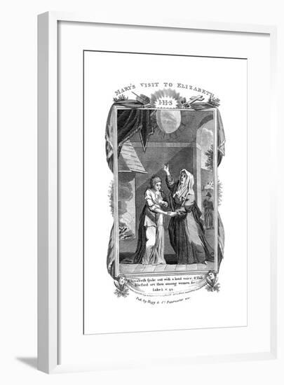 Mary's Visit to Elizabeth, C1808-null-Framed Giclee Print