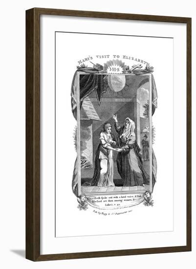 Mary's Visit to Elizabeth, C1808-null-Framed Giclee Print