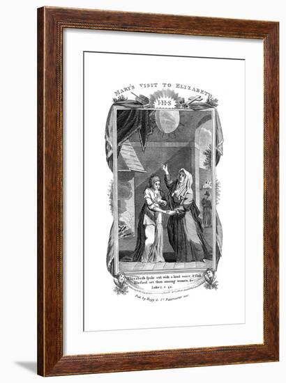 Mary's Visit to Elizabeth, C1808-null-Framed Giclee Print