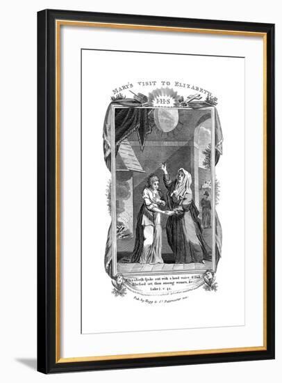 Mary's Visit to Elizabeth, C1808-null-Framed Giclee Print