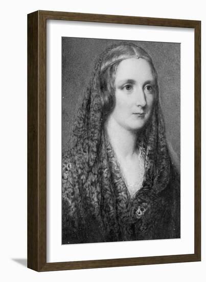 Mary Shelley, an Idealised Portrait Created after Her Death-Reginald Easton-Framed Giclee Print