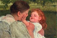 Woman with Baby, C.1902 (Pastel on Grey Paper)-Mary Stevenson Cassatt-Framed Giclee Print