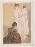 Under the Horse Chestnut Tree, 1896-97 (Drypoint and Aquatint)-Mary Stevenson Cassatt-Giclee Print