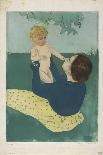 Maternal Caress, 1921  wove paper)-Mary Stevenson Cassatt-Giclee Print