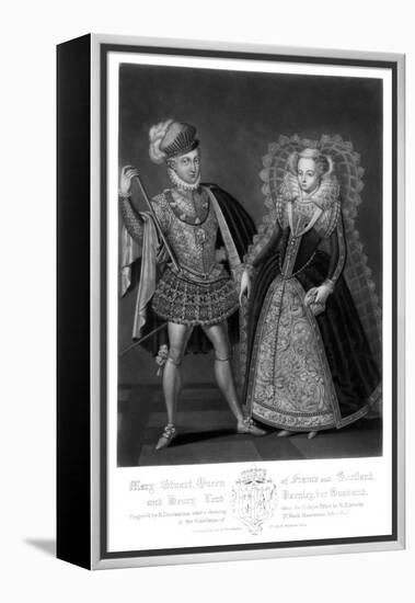 Mary Stuart, Queen of France and Scotland, and Henry Lord Darnley, Her Husband-Robert Dunkarton-Framed Premier Image Canvas