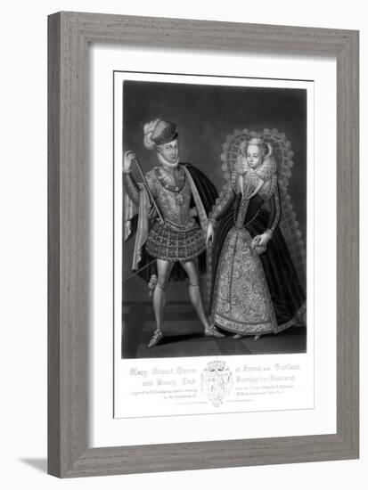 Mary Stuart, Queen of France and Scotland, and Henry Lord Darnley, Her Husband-Robert Dunkarton-Framed Giclee Print