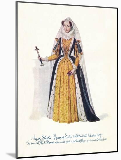 'Mary Stuart, Queen of Scots', 1912-Unknown-Mounted Giclee Print