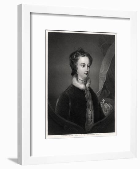 Mary Stuart, Queen of the Scots, 19th Century-W Holl-Framed Giclee Print