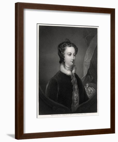 Mary Stuart, Queen of the Scots, 19th Century-W Holl-Framed Giclee Print