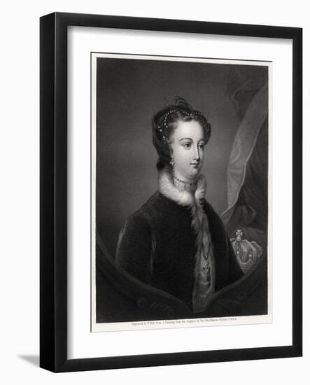 Mary Stuart, Queen of the Scots, 19th Century-W Holl-Framed Giclee Print