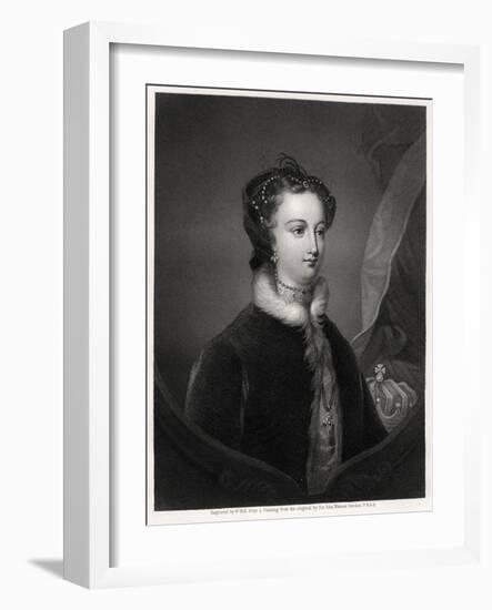 Mary Stuart, Queen of the Scots, 19th Century-W Holl-Framed Giclee Print