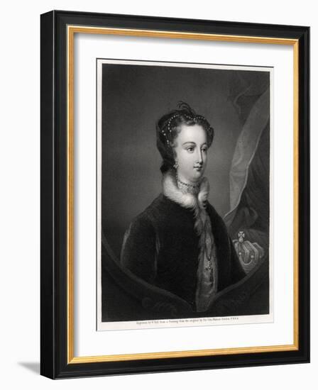 Mary Stuart, Queen of the Scots, 19th Century-W Holl-Framed Giclee Print