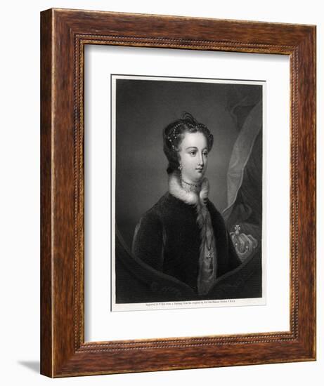 Mary Stuart, Queen of the Scots, 19th Century-W Holl-Framed Giclee Print