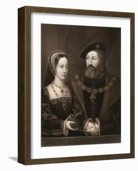 Mary Tudor and Charles Brandon, Duke of Suffolk, 1515-Jan Gossaert-Framed Giclee Print