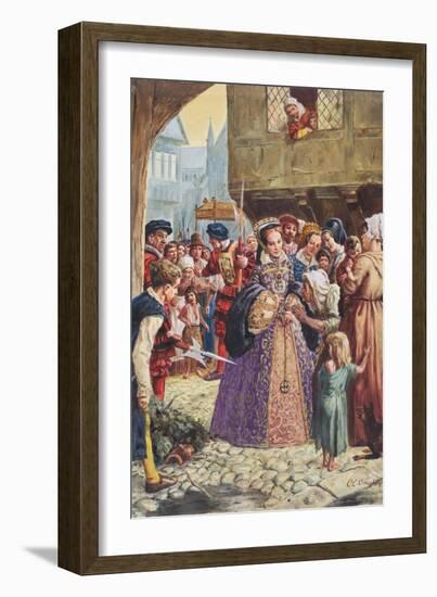 Mary Tudor-C.l. Doughty-Framed Giclee Print