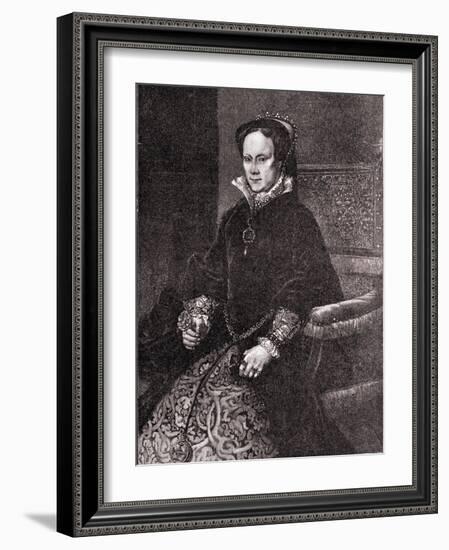 Mary Tudor-Antonio Ciseri-Framed Giclee Print