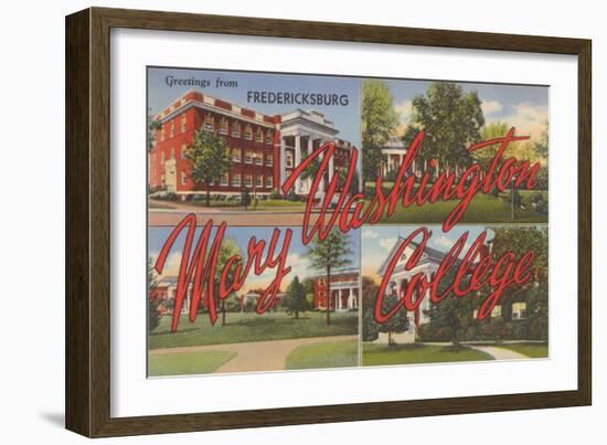 Mary Washington College, Fredricksburg-null-Framed Art Print