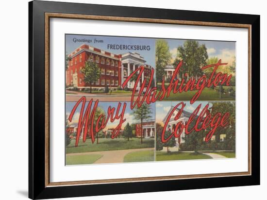 Mary Washington College, Fredricksburg-null-Framed Art Print