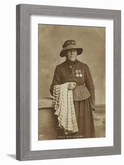 Mary Wheatland, Bognor's Celebrated Bathing Woman, C.1900-William Pankhurst Marsh-Framed Photographic Print