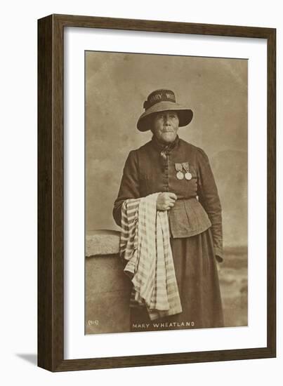 Mary Wheatland, Bognor's Celebrated Bathing Woman, C.1900-William Pankhurst Marsh-Framed Photographic Print