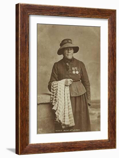 Mary Wheatland, Bognor's Celebrated Bathing Woman, C.1900-William Pankhurst Marsh-Framed Photographic Print