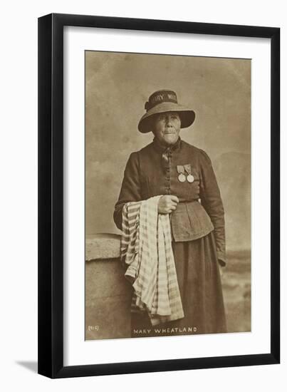 Mary Wheatland, Bognor's Celebrated Bathing Woman, C.1900-William Pankhurst Marsh-Framed Photographic Print