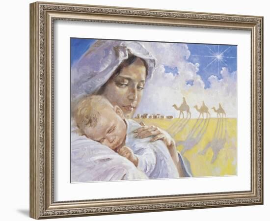 Mary with Baby Jesus-Hal Frenck-Framed Giclee Print