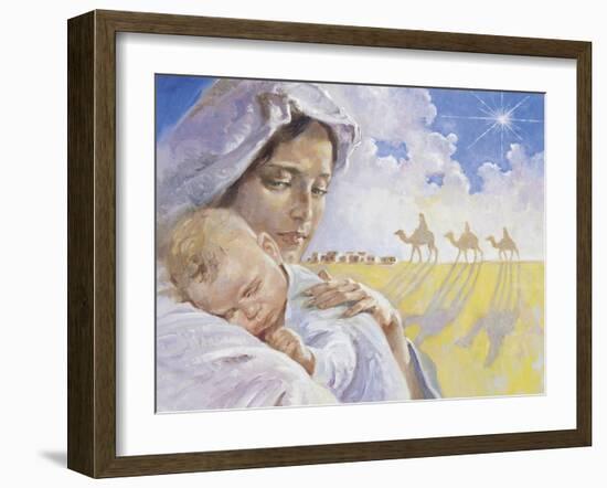 Mary with Baby Jesus-Hal Frenck-Framed Giclee Print