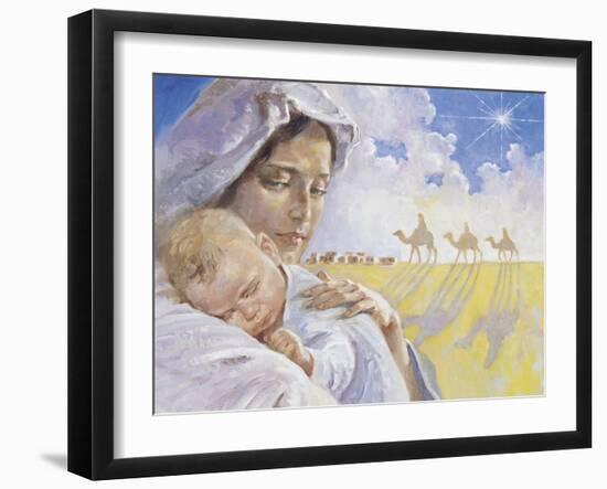 Mary with Baby Jesus-Hal Frenck-Framed Giclee Print