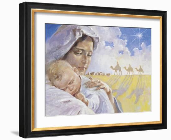 Mary with Baby Jesus-Hal Frenck-Framed Giclee Print