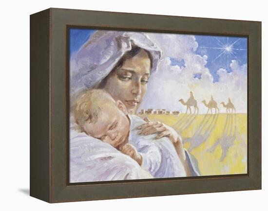 Mary with Baby Jesus-Hal Frenck-Framed Premier Image Canvas