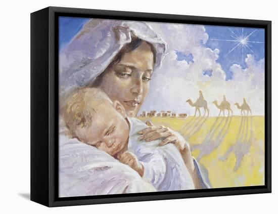 Mary with Baby Jesus-Hal Frenck-Framed Premier Image Canvas