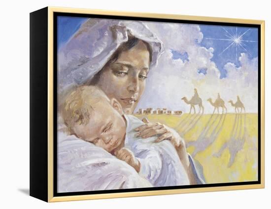 Mary with Baby Jesus-Hal Frenck-Framed Premier Image Canvas