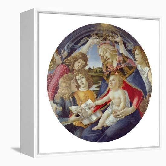 Mary with Child and Five Angels (Madonna Del Magnificat). Tondo, about 1481-Sandro Botticelli-Framed Premier Image Canvas