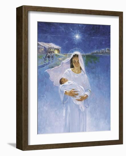 Mary with Jesus-Hal Frenck-Framed Giclee Print