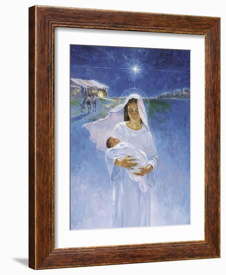 Mary with Jesus-Hal Frenck-Framed Giclee Print