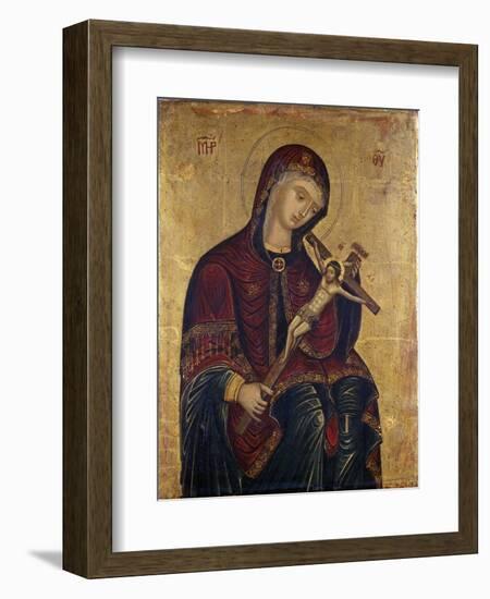 Mary with the Crucifix-null-Framed Giclee Print