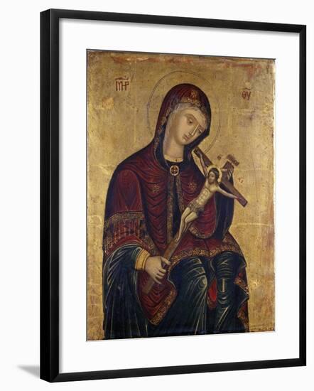 Mary with the Crucifix-null-Framed Giclee Print