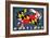 Maryland - Crab Flag-Lantern Press-Framed Art Print