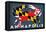 Maryland Flag Crab - Annapolis, Maryland-Lantern Press-Framed Stretched Canvas