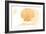 Maryland - Scallop Shell - Yellow - Coastal Icon-Lantern Press-Framed Art Print