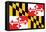 Maryland - State Flag-Lantern Press-Framed Stretched Canvas