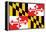 Maryland - State Flag-Lantern Press-Framed Stretched Canvas