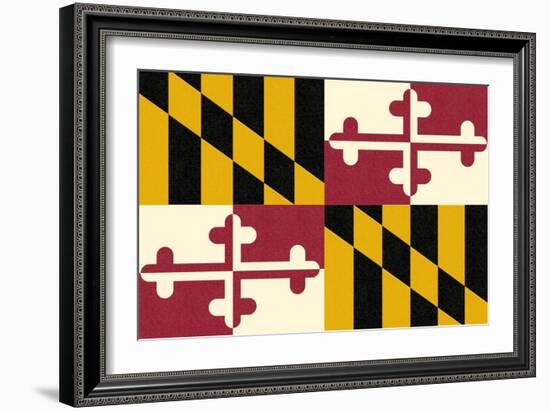 Maryland State Flag-Lantern Press-Framed Art Print