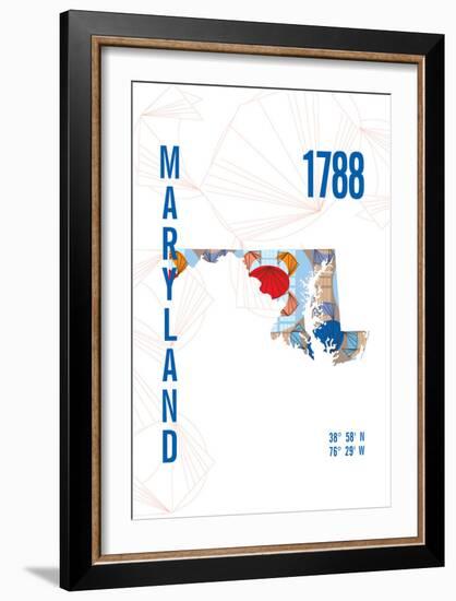 Maryland-J Hill Design-Framed Giclee Print