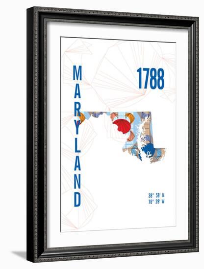 Maryland-J Hill Design-Framed Giclee Print