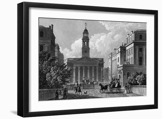 Marylebone Church-Thomas H Shepherd-Framed Art Print